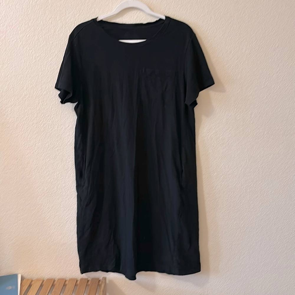 XL Pact T shirt dress in black, excellent condition